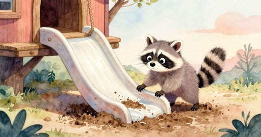 Raccoon’s Splash Surprise