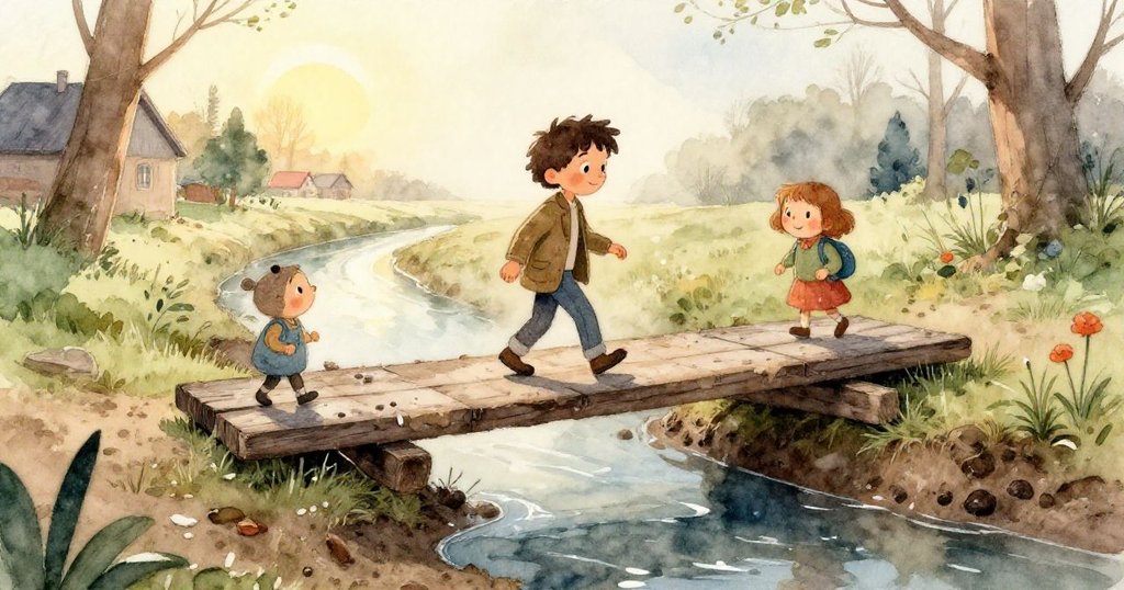 Eli輕觸布滿歲月痕跡的木板特寫，泥土和水珠在木紋間流露出自然歷史。