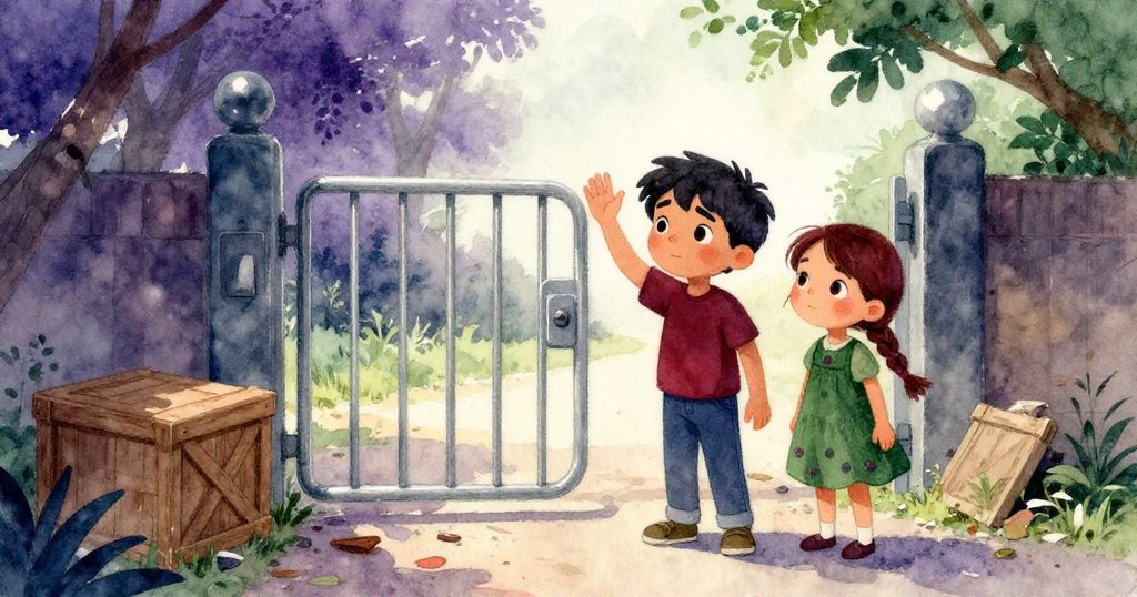 在柔和暮光中，Leo與Mira向未被克服的大門揮手告別，帶著失落與希望，預示著下一段冒險。