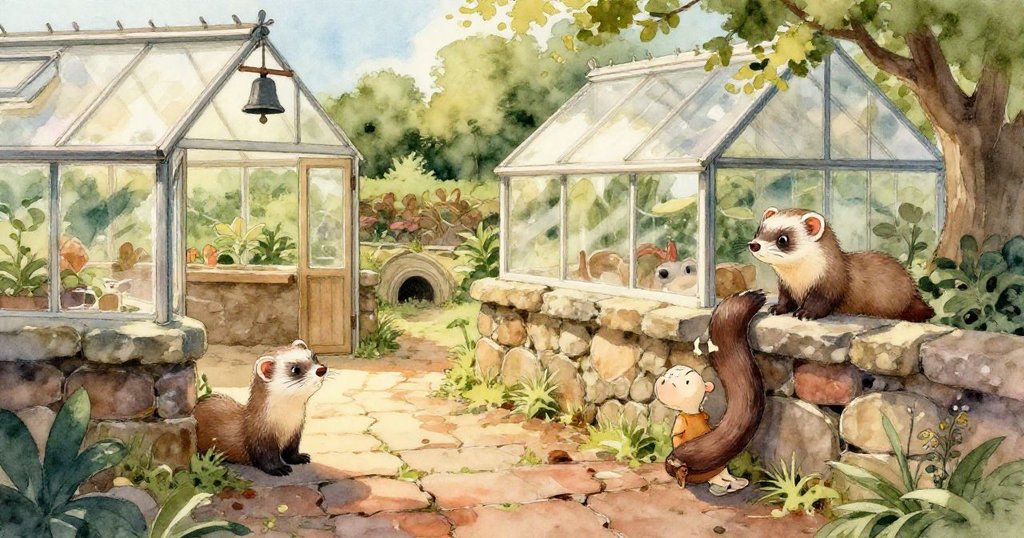 Flicker的臉部特寫中，細長鬚毛被彎曲的釘子輕觸，表情驚喜，背景呈現古舊木紋細節。