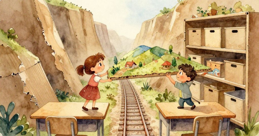 從小塑膠少女視角看藍油漆濺落，Lena與Tom急忙施救場面充滿驚訝與緊張情緒