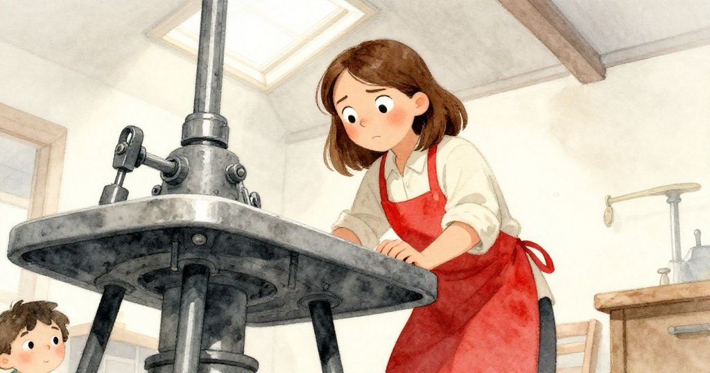 低角度視角中，Wren 用力推動桌子，臉上流露出堅定與專注，展示關鍵轉折情節，動作充滿力量。