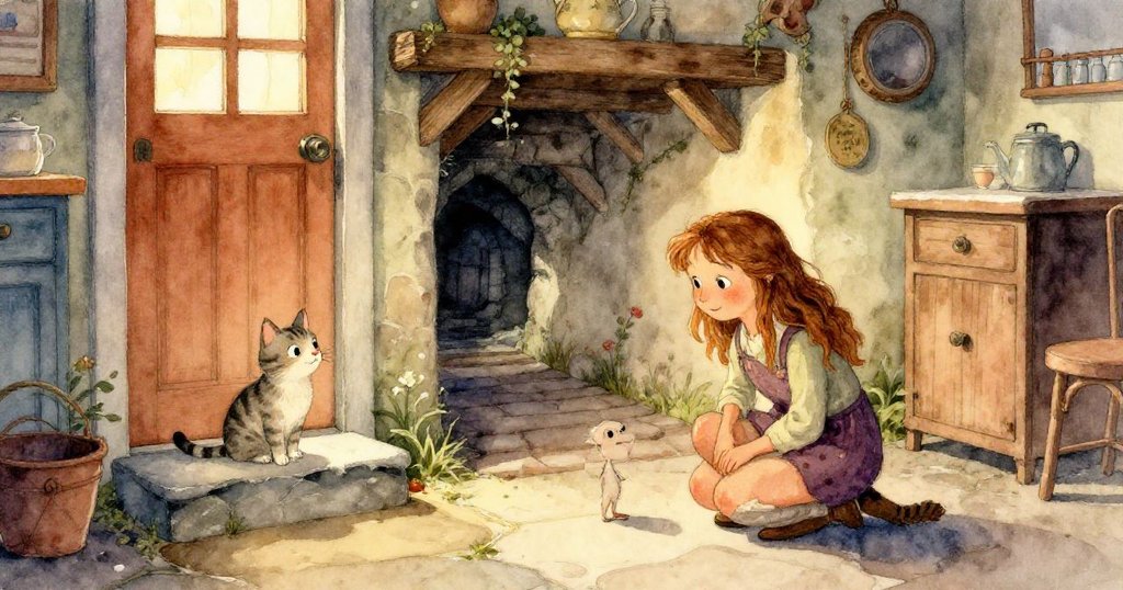 斐恩專注的眼神特寫，眼中映出懸掛橡膠帶的光芒，臉上流露出堅定且充滿希望的情感。