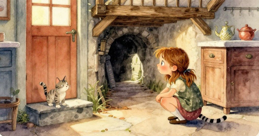 地窖中濕氣瀰漫，溫暖燈光映襯下水珠輕敲金屬管，冷暖交織營造出充滿氛圍的工作背景。