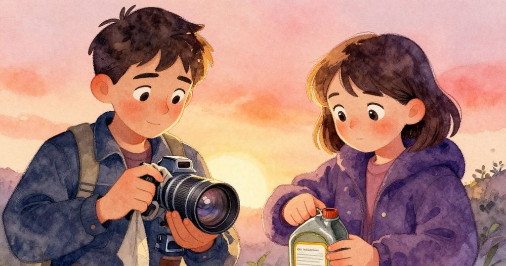 Grant與Bea在任務完成後近距離重聚，交換滿足微笑，環繞鏡頭與油罐的動作展現團隊合作與溫暖光影。