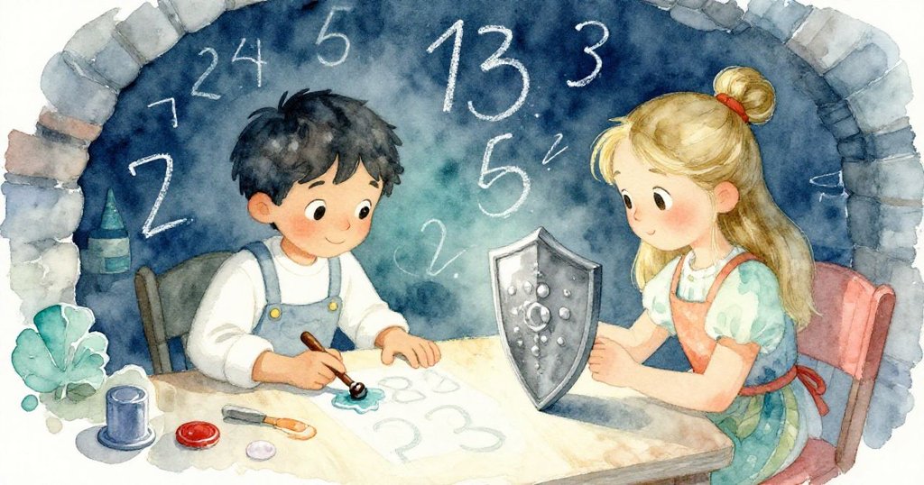 Jonah與Nell在石地窖中協同創作，蠟光與粉筆數字交織，環境從清冷過渡到溫暖，神秘節奏中充滿創意