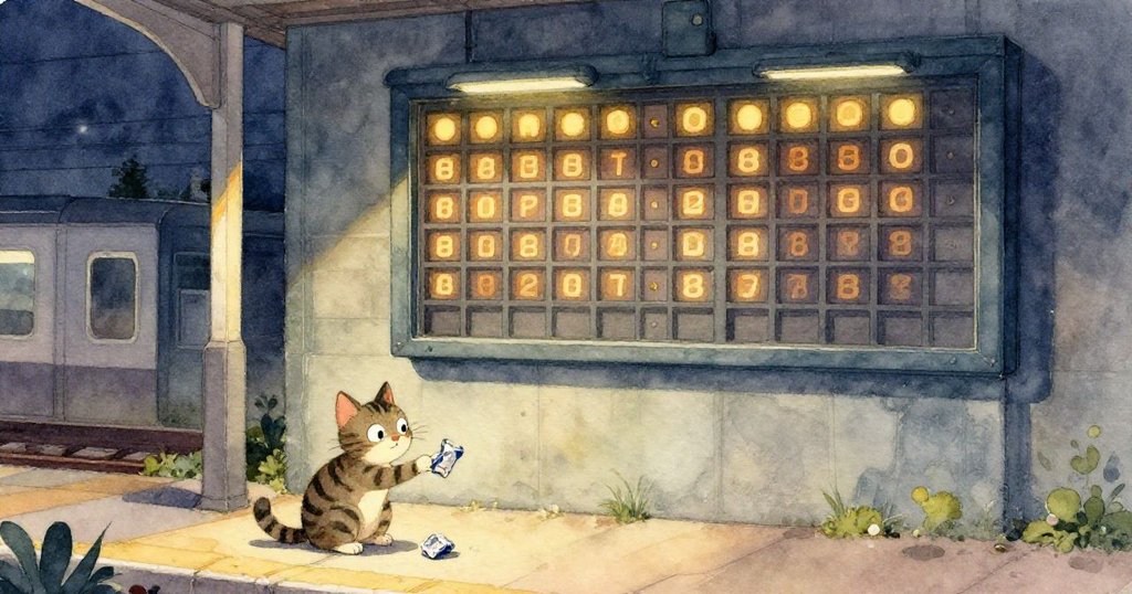 Silver Flash的腳步踏在月台黃線上，細節展示毛茸茸的腳掌與反光鋁箔，畫面充滿輕快細膩質感。