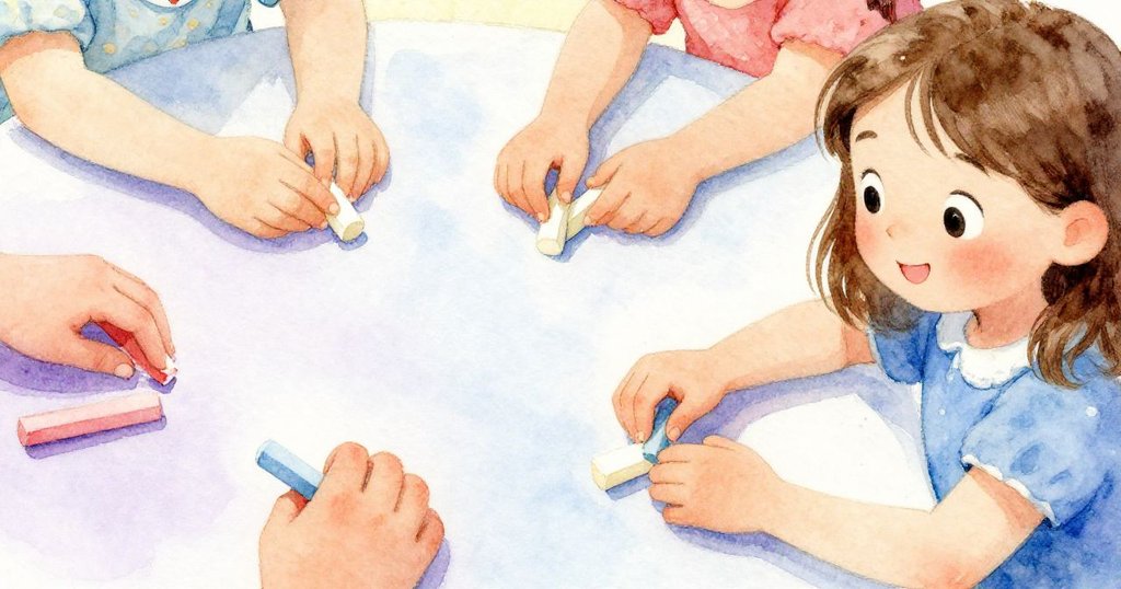 Zara專注地用手調整搖晃的桌子與粉筆,細節豐富,展現故事初起的微妙動作與情感。