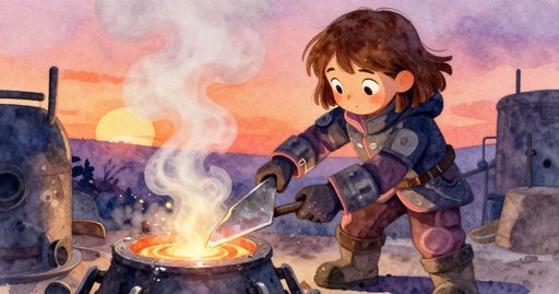 The Trail of Cooling Metal