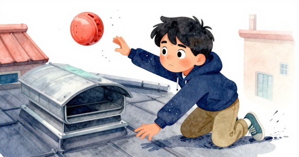 Amos 面對挑戰，滑膝趴在金屬網格旁，全神貫注伸手撲向飛速冰球，表情堅定充滿奮鬥精神。