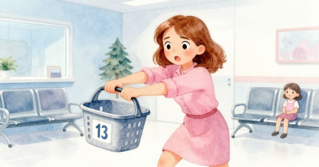 諾拉奮力用前臂撐住滑動的數字籃，臉上流露決心與鬆一口氣，場面緊急卻充滿希望