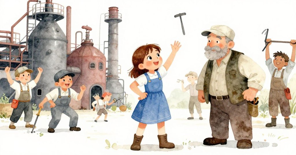 Viola與園藝師及工友聚首討論工具轉化之美,臉上洋溢喜悅與驚喜,慶祝發現帶來的全新可能,共同邁向轉解。