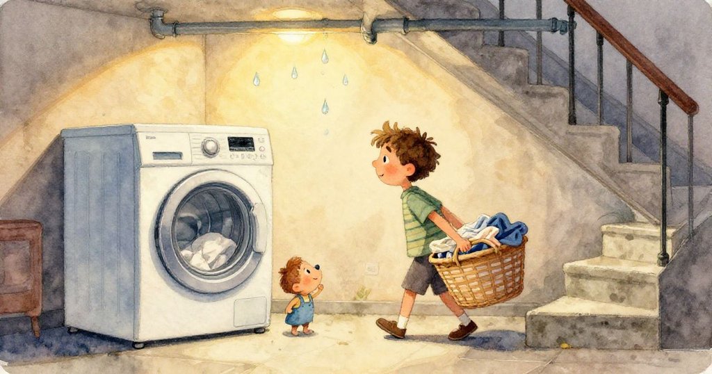 Troy輕觸擱在狹架上閃光水壺,清晰展示剝落警語與微妙光影,象徵著細膩而脆弱的局面。