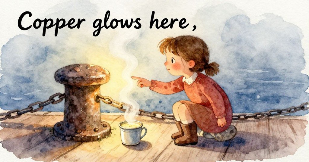 Mabel特寫，她明亮專注的眼睛映出正在形成的蠟珠，感受海港溫暖光影，充滿驚喜。