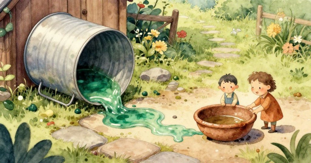 Dina用溫柔的手拿著盛滿乾燥種子的陶碗,細膩展現出與大自然互動的溫情與春天的柔和光芒。