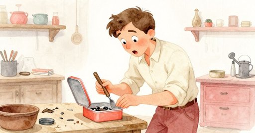 Sunlight Narrowed Behind the Rolling Door