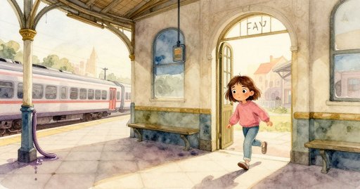 Violet Dye Across the Platform