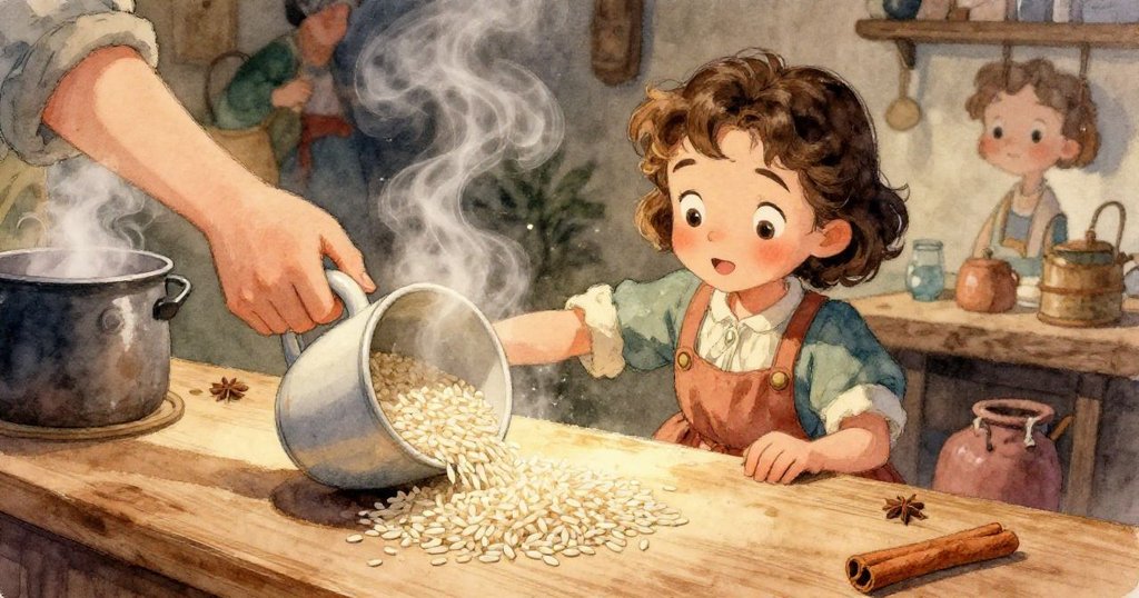 Viola輕撥蒸氣與麵粉交織出的朦朧雲霧,彷彿水中舞動的幻彩景象