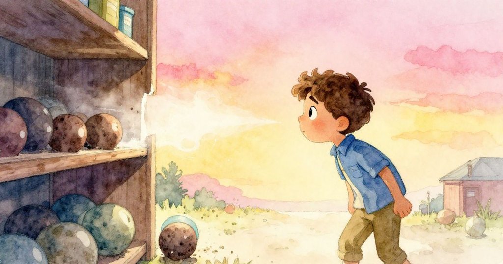 Felix 靜靜聆聽架子發出柔和吱嘎聲,塵球緩緩滾動,氣流穿過縫隙,情緒緊張而充滿期待。