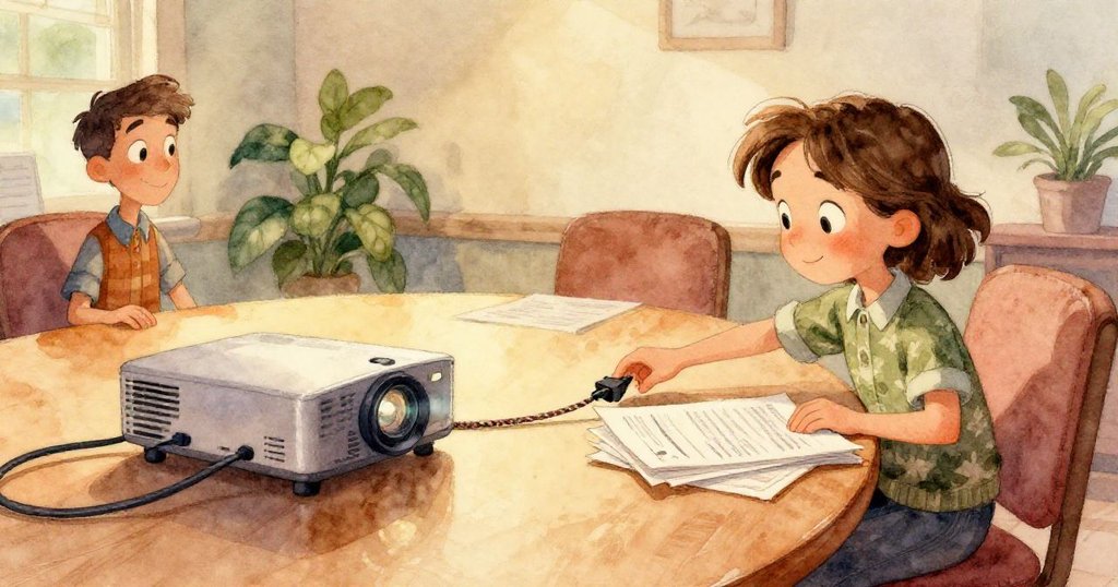 無線滑鼠滾動擊中空白鍵，桌面反射出鍵盤與報告紙倒影，細膩捕捉意外發生的瞬間。