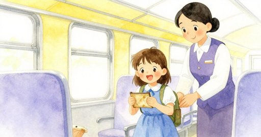 Silver Ribbon on the Train Floor