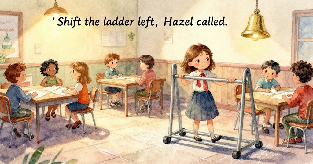 玉米棒彈入兔籠中打翻水碗,兔子驚慌甦醒,水花四濺,海報在濕滑瓷磚上滑動,場面生動。