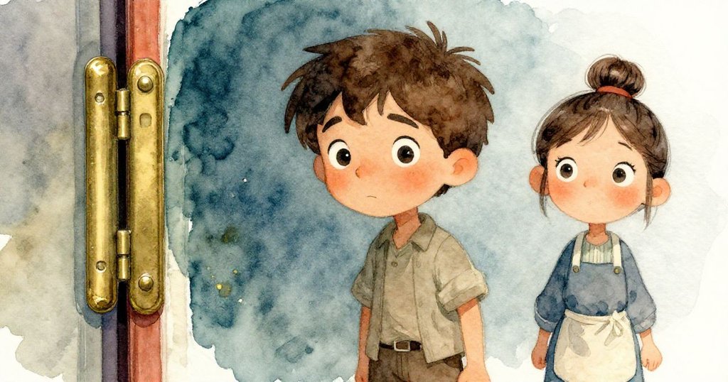 在發現黃銅鉸鏈後,Joel與Cora充滿希望地凝望遠方,細節展示創新靈感與新的開始,氛圍愉悅。