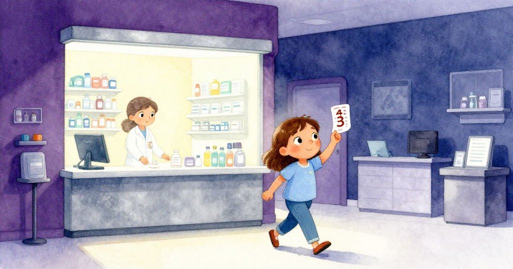 Joy展開標有四十三號的珍貴票紙，臉上充滿勝利與釋然，步向溫柔燈光藥房窗邊，故事迎來圓滿結局。