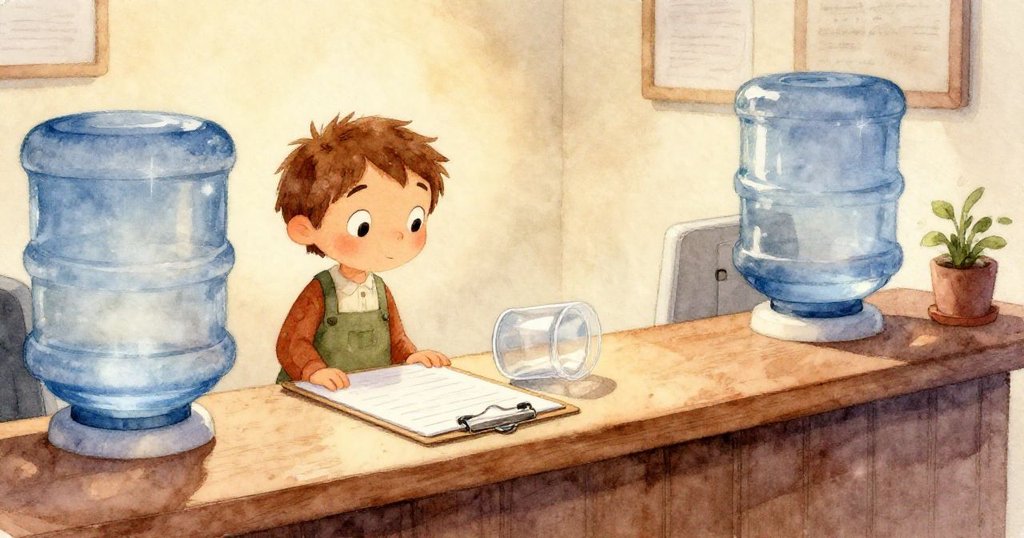 會議室內，開門時撞上飛散藍色代幣，Wren的動作引發細節互動，故事轉折即現。