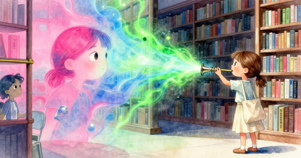 Ruby輕輕描繪銅條縫隙,隱藏口哨漸現,現實與幻想交織,神秘光影中展露探索奇遇。