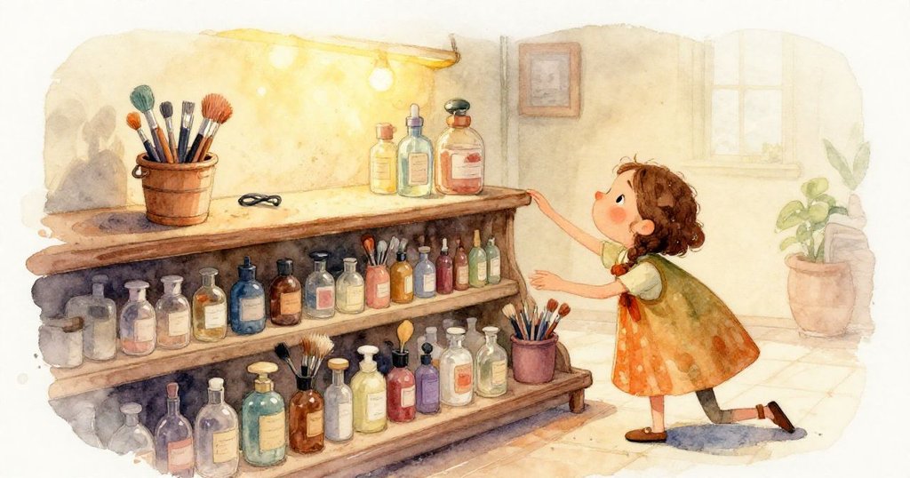 透過大窗戶看見繁忙城市街道,Dawn身影在窗前沉思,明亮日光與沙桃色、薄荷藍和奶油白柔和交織呈現內外連結。