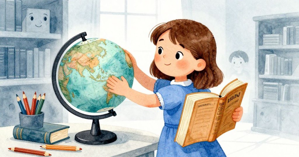 珍珠臉上展露解脫微笑,將搖晃的地球儀夾在百科全書間,收拾散落的筆,滿懷喜悅走向櫃台。