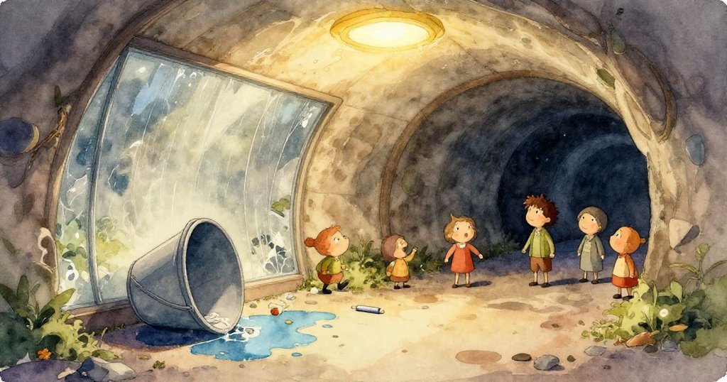 水族箱中海龜在沙地間優雅游動，藍光交錯投射動態陰影，營造出神秘而寧靜的水下世界。