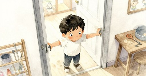 Mouse Under the Drying Rack