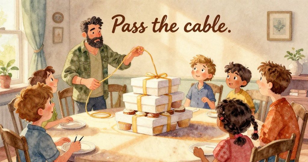 打印機內部聚焦一片緩轉的綠葉，燈光柔和錯誤燈閃爍，留白中透出故事懸念，情節引人遐想。