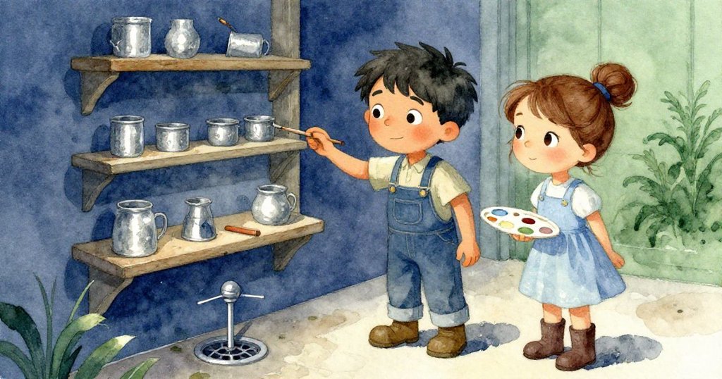 保羅與佛羅拉滿足微笑，最終木板穩穩搭上架子，僅有木梢緩緩旋轉，結局意味深長。