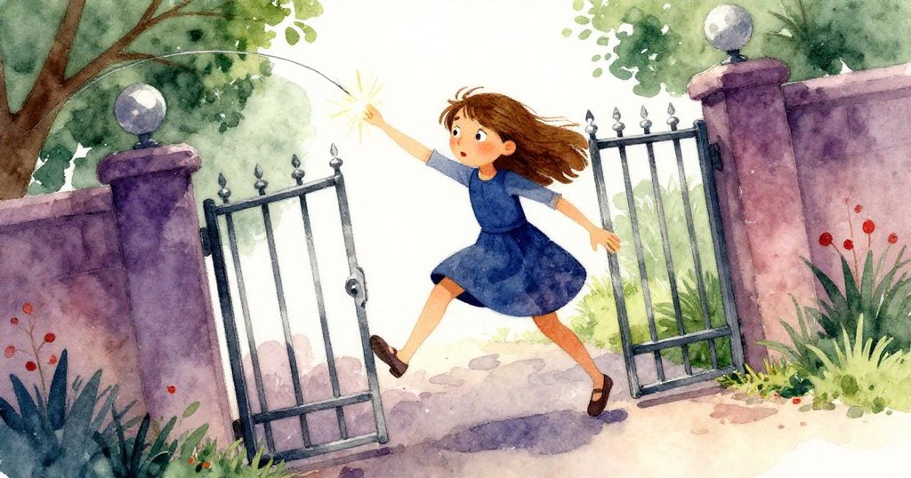 Tess 踏出金屬門口, 袖子碰到鬆線發出火花, 不尋常角度描繪意外瞬間, 從序幕進入發展高潮