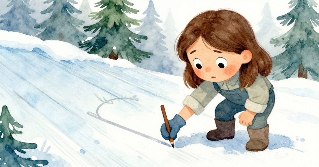 Mae 在木船甲板上停下,手中重新描繪舊痕跡,臉上滿懷決心與期待,象徵自我重塑與新開始。