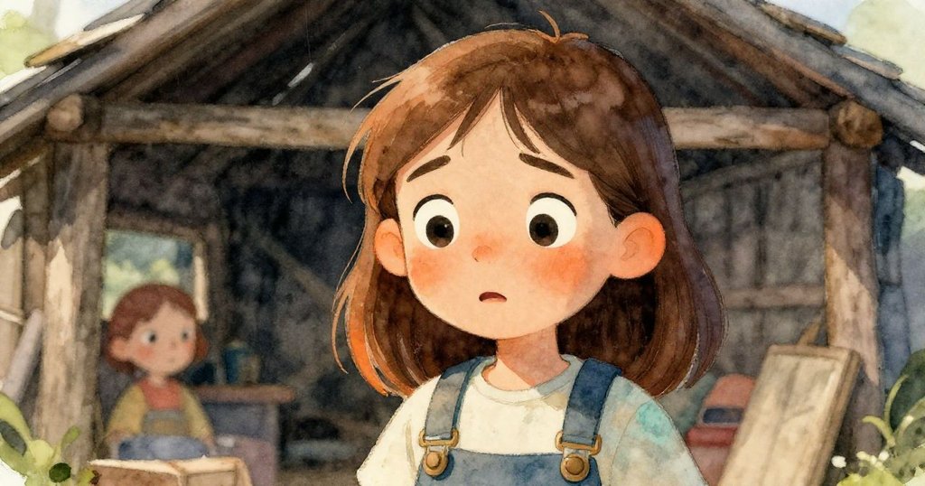 Faye 的面部特寫呈現驚訝且稍帶憂慮的表情，燈光映襯下露出專注與疑惑，背景隱約顯示著工作環境的溫暖氛圍