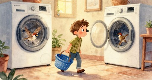 The Sparrow That Took Lint