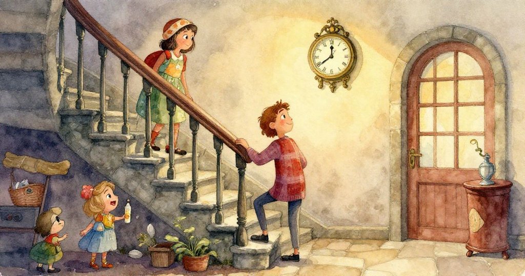 昆恩面部特寫露出困惑，輕觸喉嚨，感受塔內氣味改變的失落與不安。