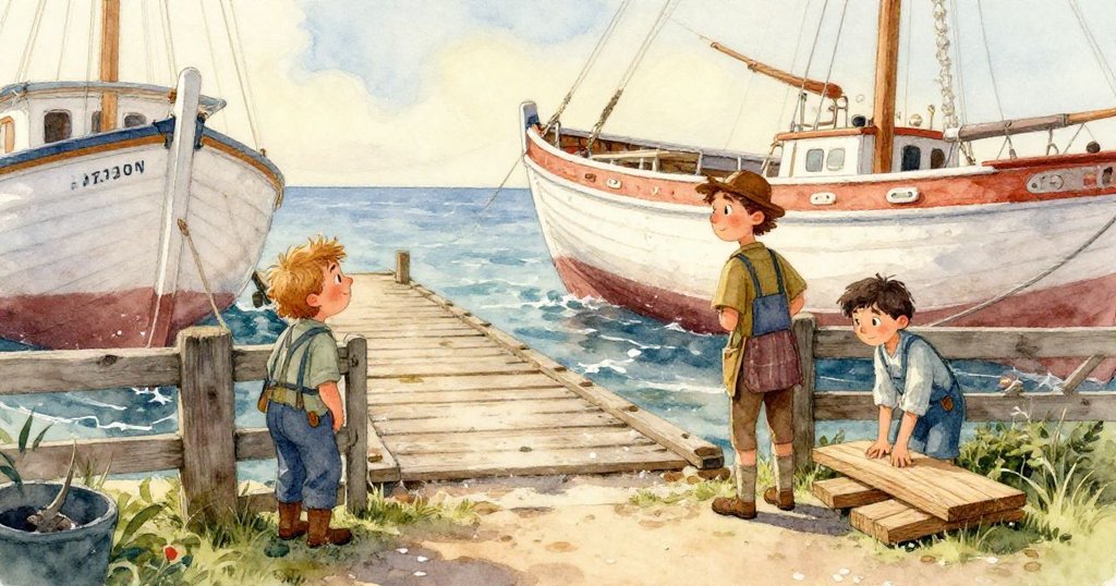 記憶中，明亮銅鐘懸掛於老木柱上，蝴蝶紋路微光閃爍，年輕Sam滿臉驚喜，溫暖光輝環繞。