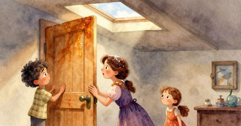 Faye從自己視角凝視共用燈具緩移，蒲公英種子飄逝於袖邊，工作室內光影交錯流露出一絲驚喜。