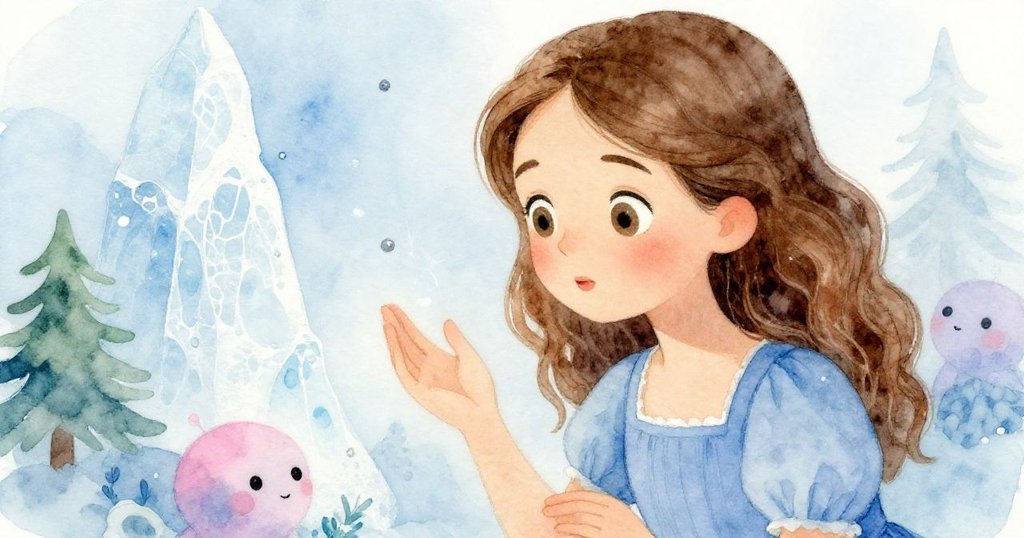 Maeve的特寫面容流露驚奇神色,凝視著染缸中神秘變化,燈光柔和溫暖,充滿情感連結。