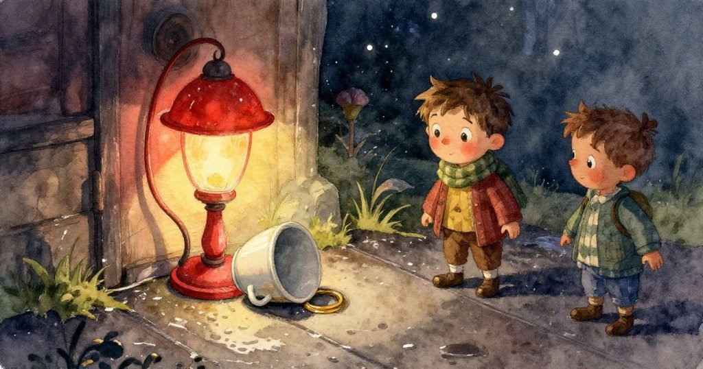 Glen正輕觸閃爍水珠的金屬環,紅燈投射煙紅光芒,細緻刻劃物件故事,顯露細膩探索情感。