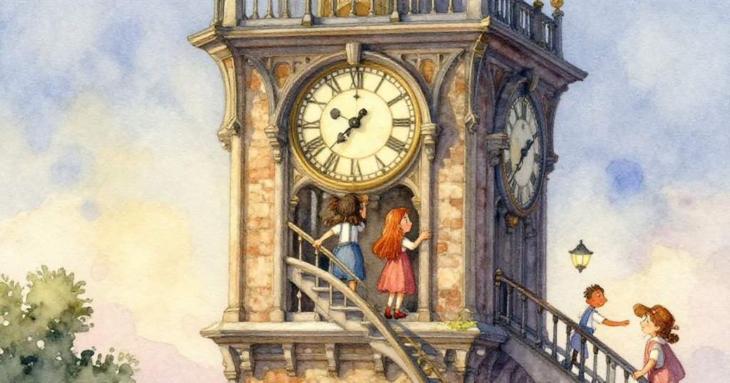 近鏡頭捕捉到Thea驚訝的表情，她凝視著在第十階踏板上發出輕響、充滿歷史痕跡的銅製機件。