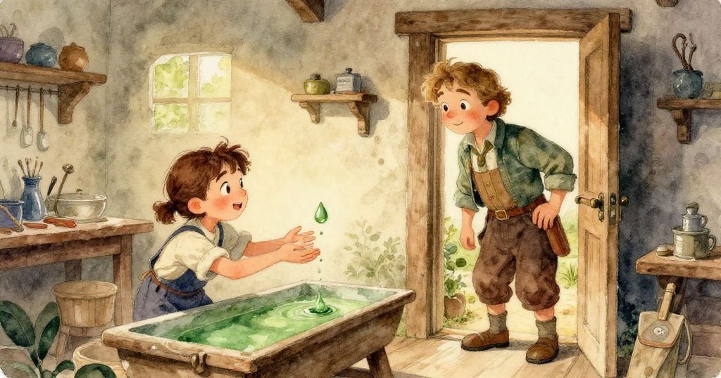 Emil輕輕用拇指調整鋼製梳子，將藍綠與猩紅色彩巧妙融合，面露堅定與靈感，點燃創作高潮。