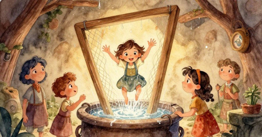 鏡頭近拍萊拉緊握半乾紙張,紙上隱現灰燼細節,手指輕觸紙面流露出驚奇與憂慮,構圖略帶扭曲。