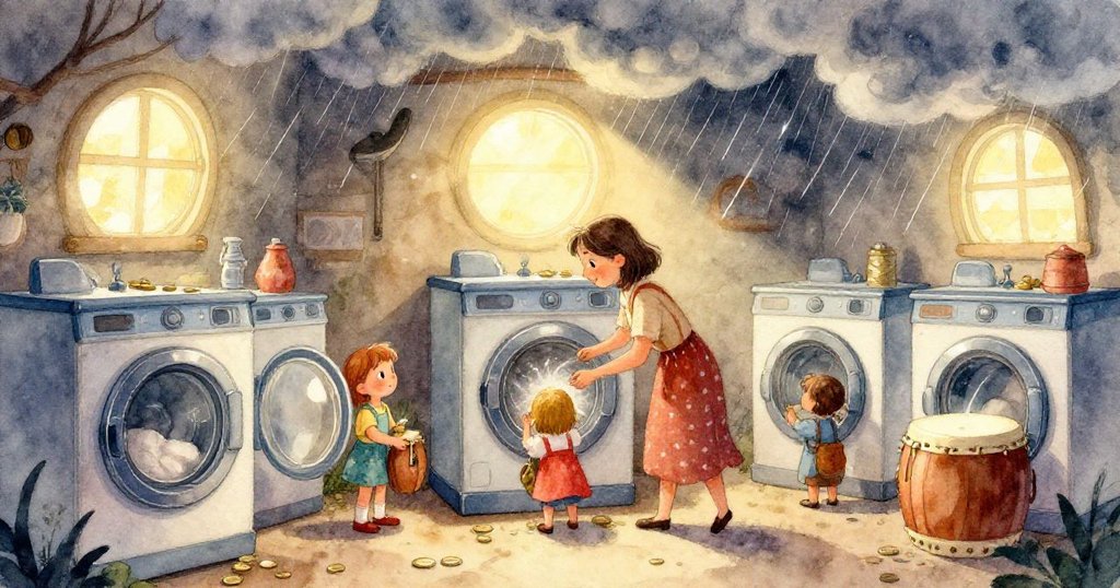 昆恩輕觸籃中舊被布，細膩絨毛印痕在溫暖光線下透露著懷舊與細膩觸感。