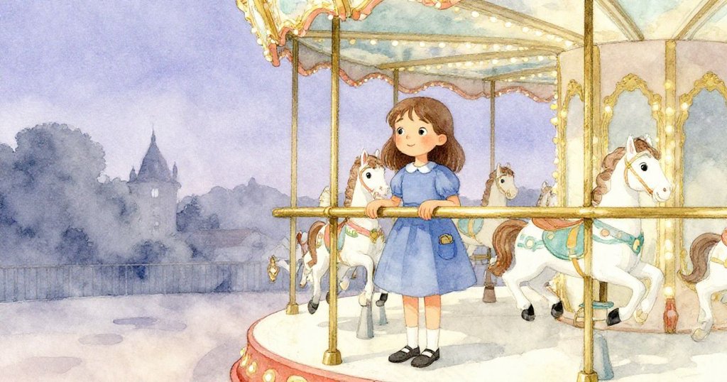 車廂緩停之際，萊娜小心翼翼下車，手搭冷冽扶手，目光留戀搖晃空椅，心中充滿溫馨與告別情懷。